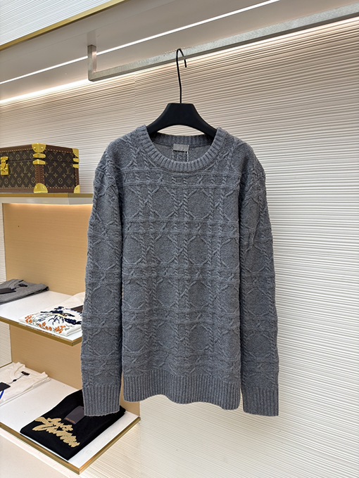 ディオール カシミア生地のカナージュニットセーター