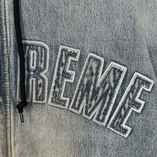 シュプリーム SUPREME REFLECTIVE ARC HOODED WORK JACKET 反射ロゴデニムジャケット