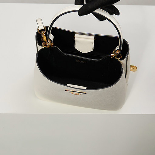 プラダ Saffiano 最新の人気レディースバケットバッグ
