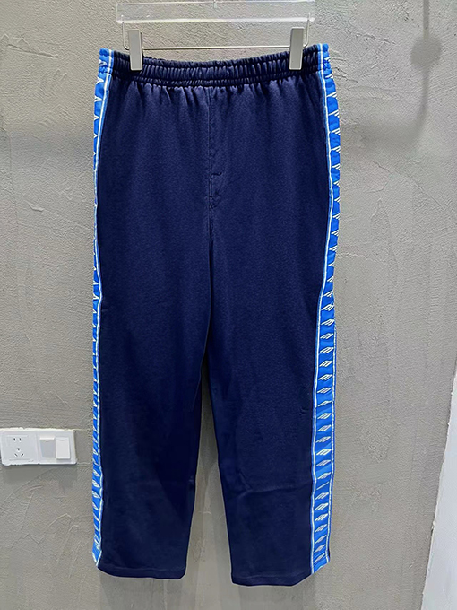 バレンシアガスーパーコピー Balenciaga Stripe Baggy ゆったりとしたカジュアルパンツ