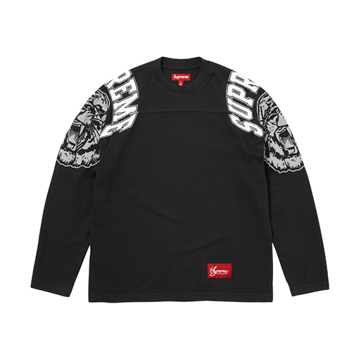 シュプリーム Supreme Mascot Football Top 66 タイガーヘッドプリント長袖シャツ