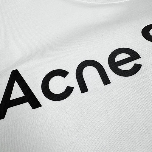 アクネストゥディオズ Acne Studios デジタルレーザーマーキング文字ロゴ長袖シャツ