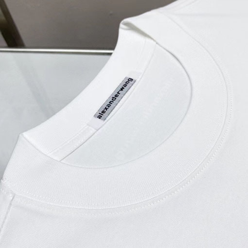 アレキサンダーワン Alexander Wang 新しいロゴ厚のプリントトップス半袖Tシャツ