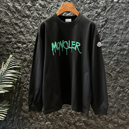 モンクレール Moncler 新モデルロゴプリント長袖シャツ
