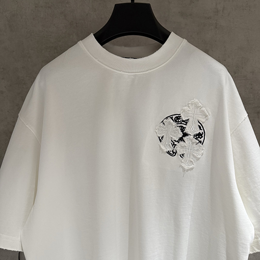 クロムハーツ 新モデルクラシック刺繍半袖Tシャツ