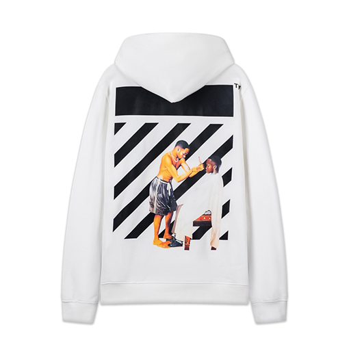 オフホワイトスーパーコピー off white 新しい460gのルーズフィットフード付きスウェットシャツ
