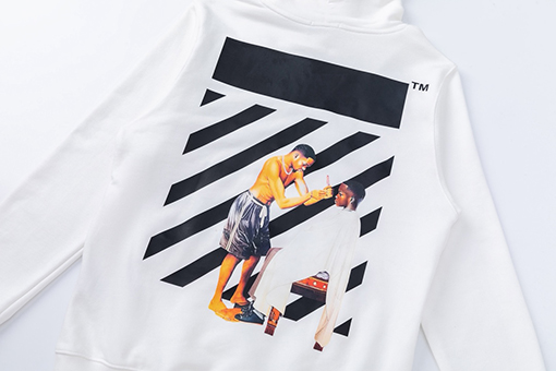 オフホワイトスーパーコピー off white 新しい460gのルーズフィットフード付きスウェットシャツ