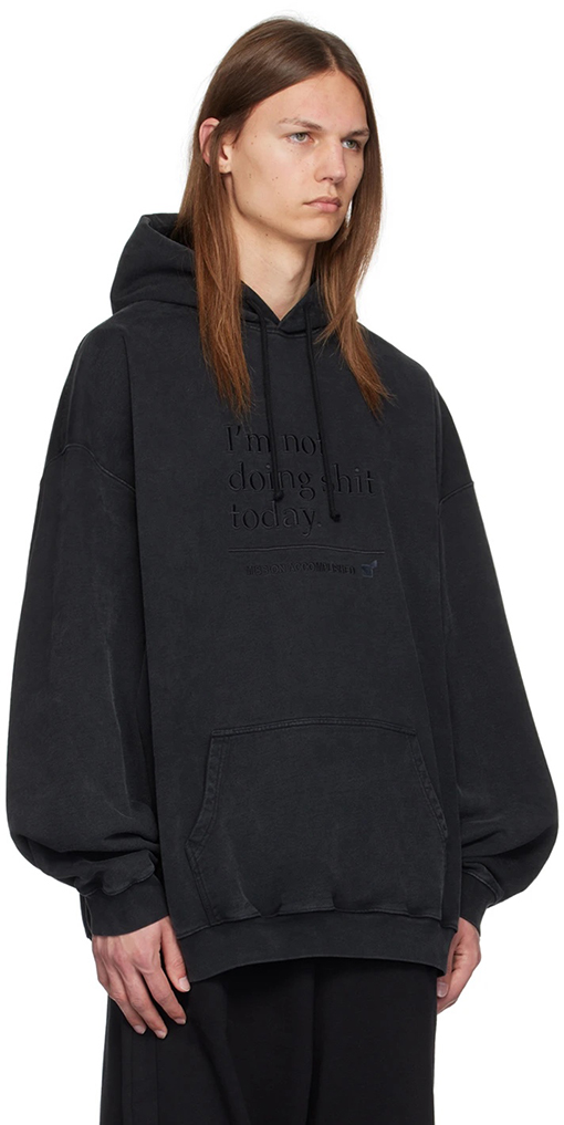 ヴェトモンコピー VETEMENTS 新しいウォッシュのフード付きスウェットシャツ