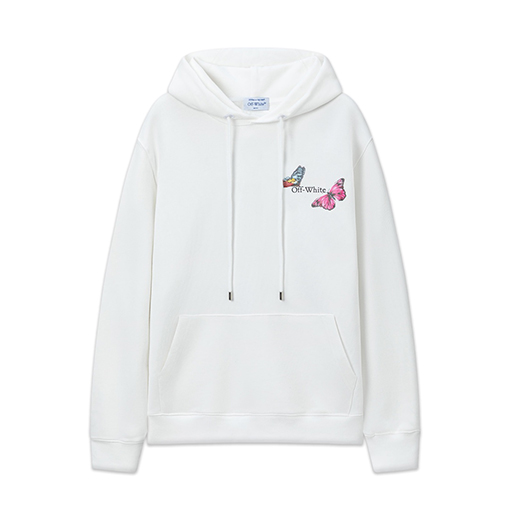 オフホワイトコピー off white バタフライアロー ルーズフード付きスウェットシャツ