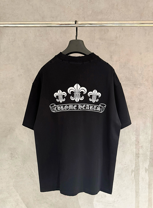 クロムハーツ クラシックな刺繍半袖Tシャツ