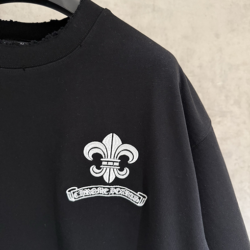 クロムハーツ クラシックな刺繍半袖Tシャツ