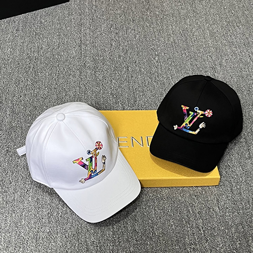 ルイヴィトンスーパーコピー LV 新しいカラフル刺繍ロゴのベースボールキャップ