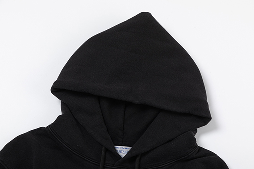 オフホワイト off white 新しい色ポートレート油絵風460gウォッシュドフード付きスウェットシャツ