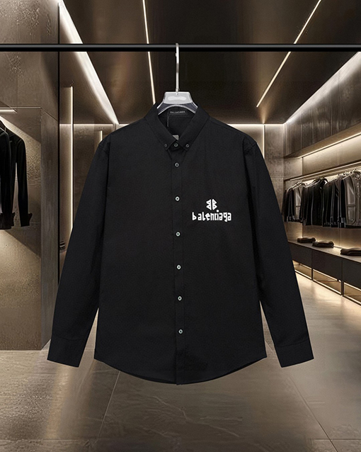 バレンシアガ Balenciaga WiFi バレンタインデー限定の蛍光カラーチェンジロゴプリント長袖ルーズフィットシャツ