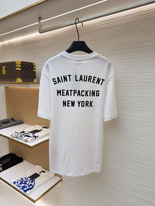 サンローラン ニューヨークコレクション プリント半袖Tシャツ