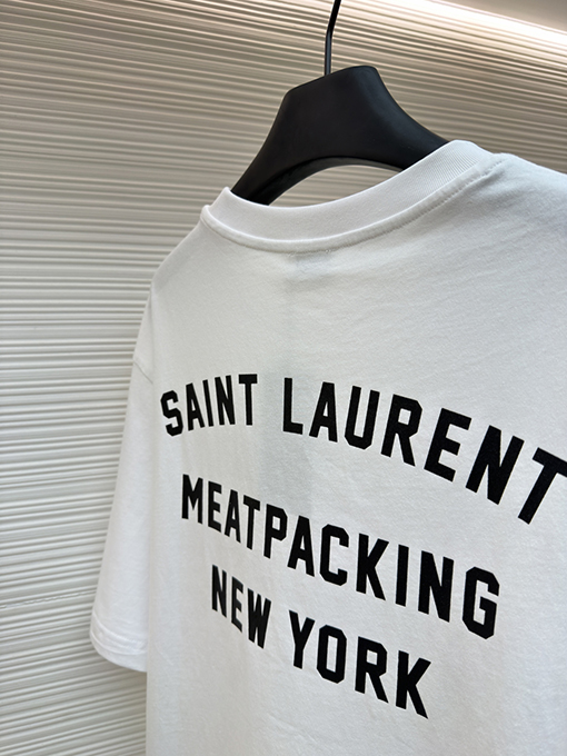 サンローラン ニューヨークコレクション プリント半袖Tシャツ