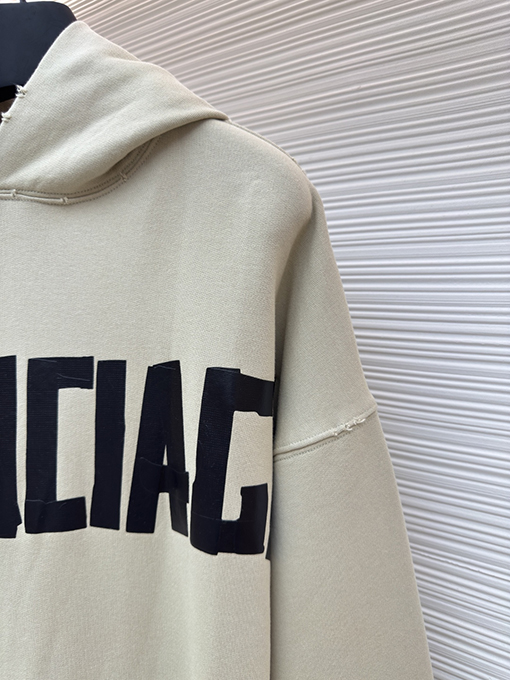 バレンシアガ Balenciaga マスキングテープ文字プリントパーカー