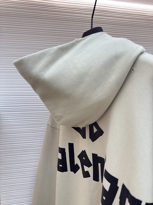 バレンシアガ Balenciaga マスキングテープ文字プリントパーカー