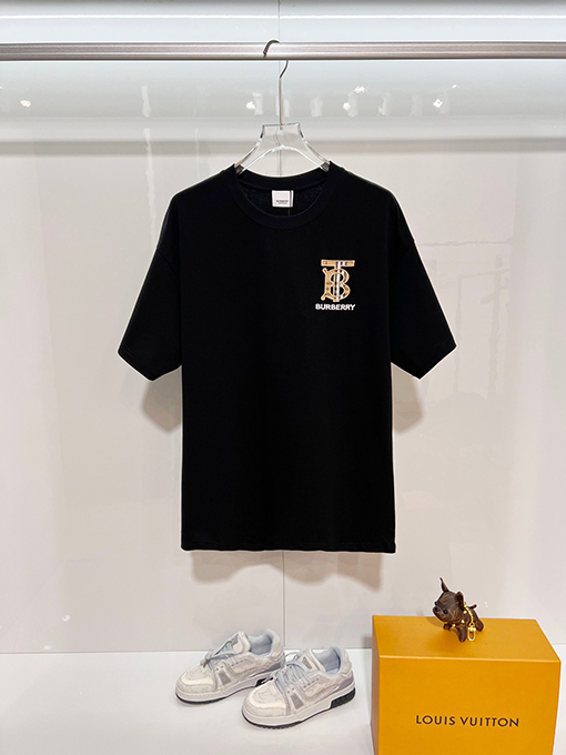 バーバリー BURBERRY クラシックなチェック柄に刺繍ロゴが入った半袖Tシャツ