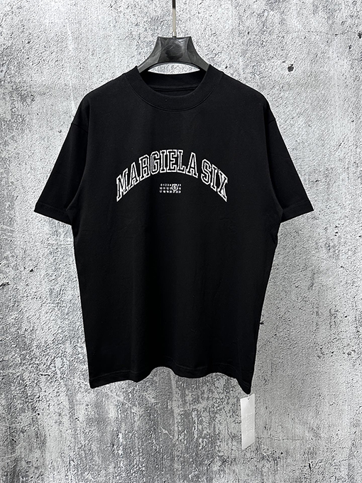 マルタンマルジェラ 文字と数字がプリントされた半袖Tシャツ