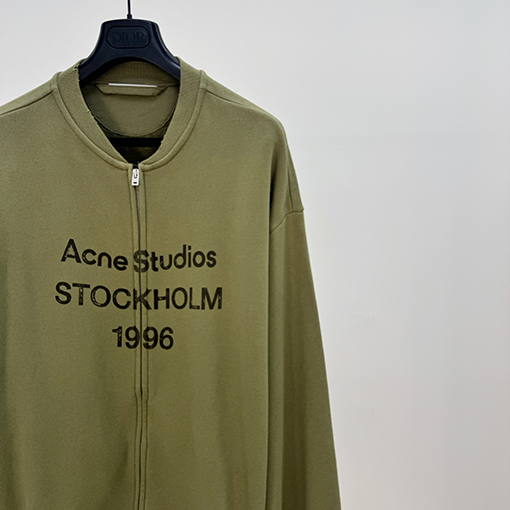 アクネストゥディオズ Acne Studios 1996 ロゴプリント入りウォッシュジップアップジャケット