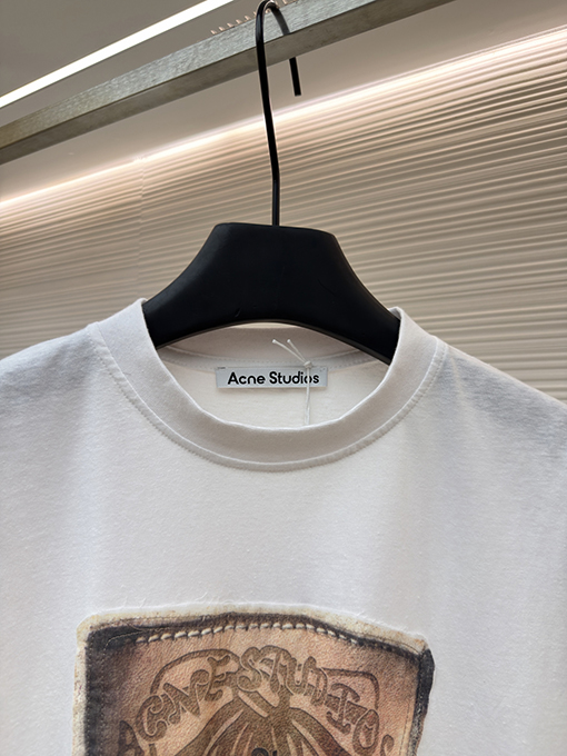 アクネストゥディオズ Acne Studios レトロなデジタルリボンプリントのゆったりとした長袖シャツ