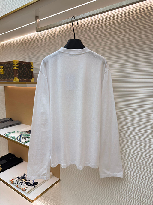 アクネストゥディオズ Acne Studios レトロなデジタルリボンプリントのゆったりとした長袖シャツ