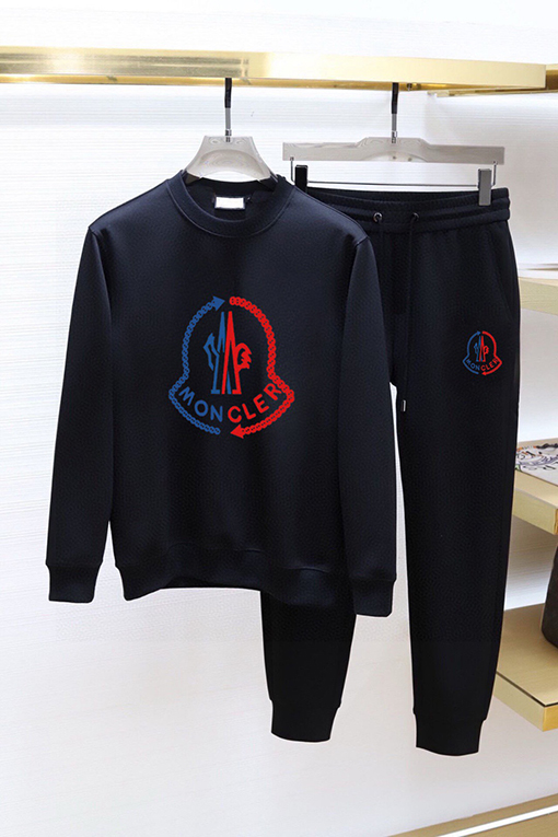 モンクレールMoncler 新モデルのトレンドクルーネックのスウェットシャツとパンツのセット