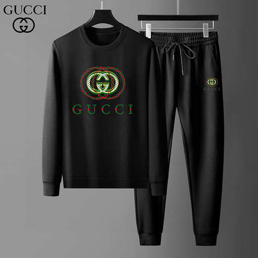 グッチスーパーコピー Gucci 人気のトレンドクルーネックのスウェットシャツとパンツのセット