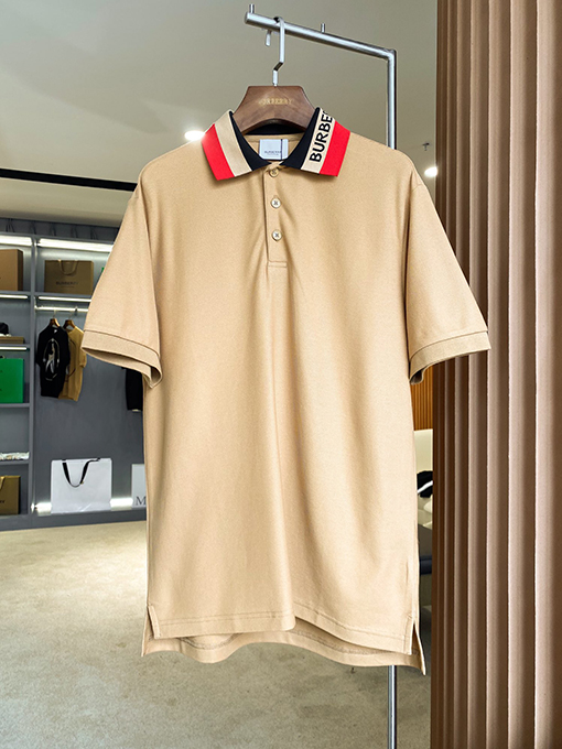 バーバリースーパーコピー BURBERRY クラシックなロゴ入りピケメッシュコットン半袖ポロシャツ