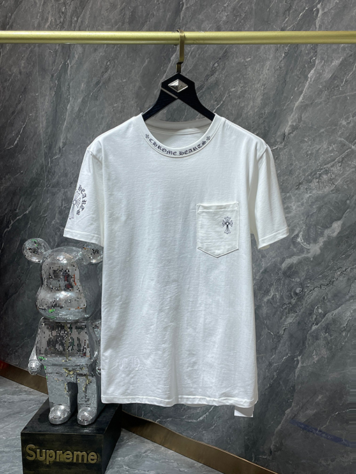 クロムハーツコピー レターカラーロングレタークロススリーブの半袖Tシャツ