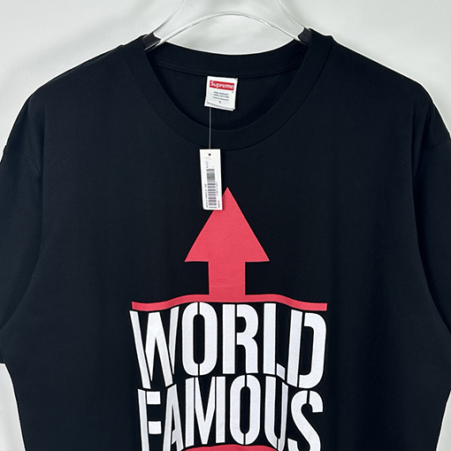 シュプリームコピー Supreme 26SS WORLD FAMOUS TEE アロー クラシック レター 半袖Tシャツ