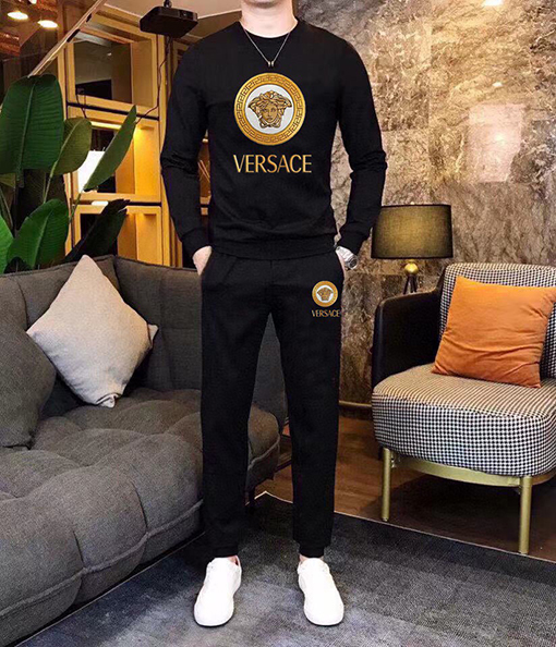 ヴェルサーチスーパーコピー VERSACE ファッション人気のトレンドクルーネックのスウェットシャツとパンツのセット