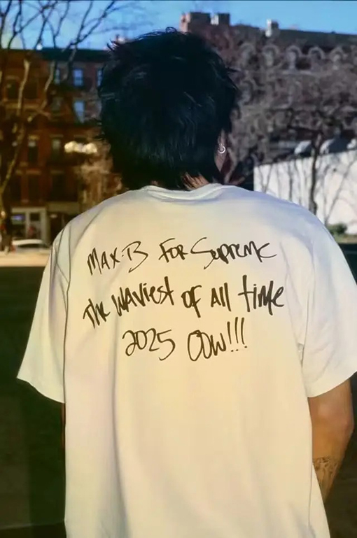 シュプリームコピー Supreme MAX B TEE ヒップホップアーティストのキャラクタープリント入り半袖Tシャツ