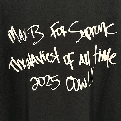 シュプリームコピー Supreme MAX B TEE ヒップホップアーティストのキャラクタープリント入り半袖Tシャツ