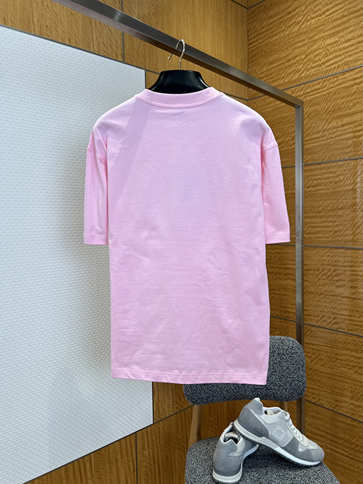 バーバリー 乗馬騎士ロゴ入りチェック柄プリント半袖Tシャツ