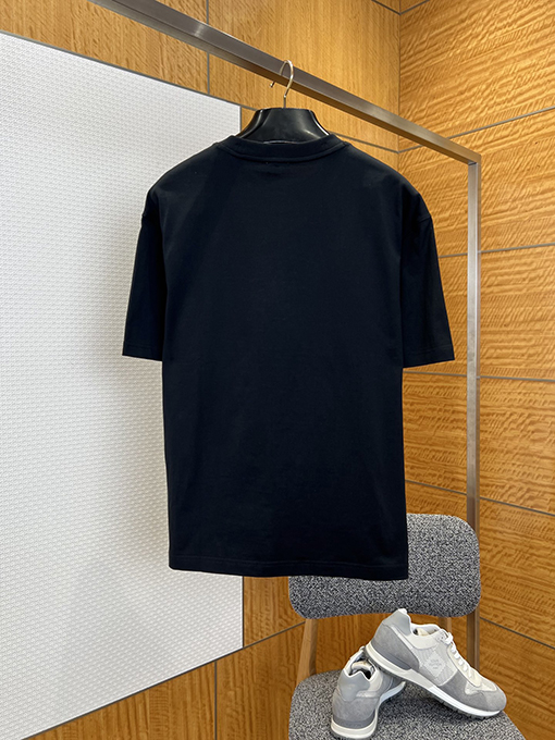バーバリー 乗馬騎士ロゴ入りチェック柄プリント半袖Tシャツ
