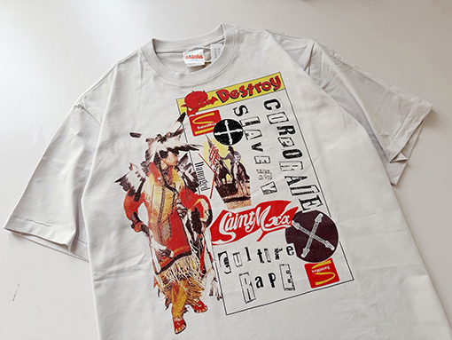 セントマイケルコピー パンクカルチャーとアメリカンレトロスタイルを融合させた半袖Tシャツ