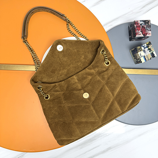 サンローラン Loulou Puffer Mini レディースマットスペースバッグ