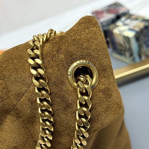 サンローラン Loulou Puffer Mini レディースマットスペースバッグ