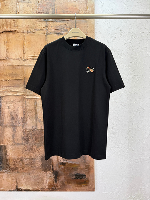 バーバリー 歯ブラシの刺繍ロゴ入り半袖Tシャツ