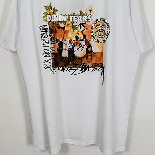 シュプリームスーパーコピー SUPREME TEARS コラボレーションプリント入り半袖Tシャツ