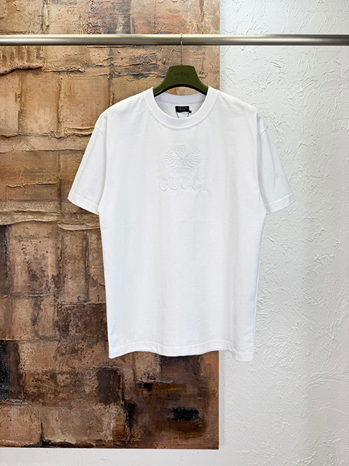 グッチコピー Gucci マイクロロゴ刺繍入り半袖Tシャツ