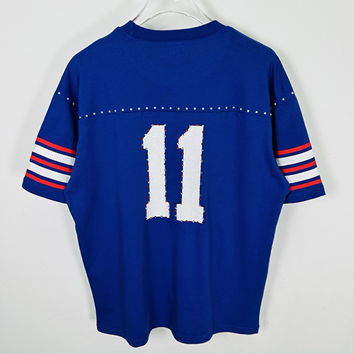 シュプリームコピー SUPREME 背番号11 ラインストーンアップリケ文字入り半袖サッカーユニフォーム