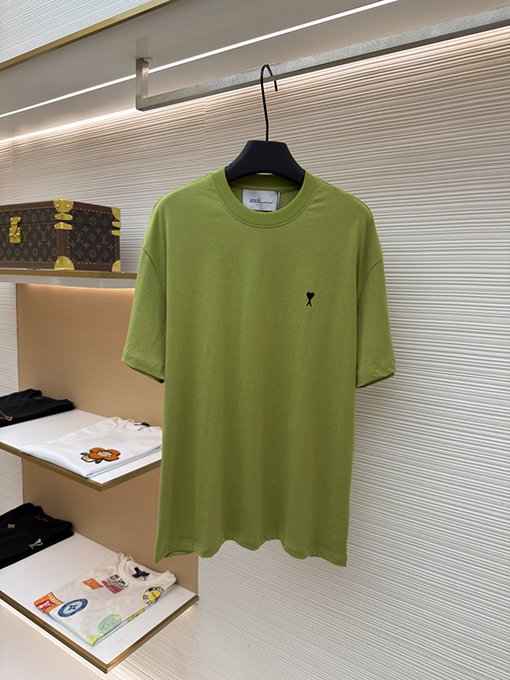 アミコピー クラシックなエンボスのADCシルエット無地半袖Tシャツ
