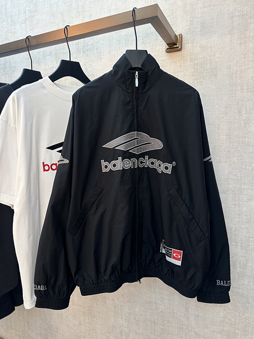 バレンシアガ Balenciaga Basketball 文字プリントのジップアップジャケットシリーズ
