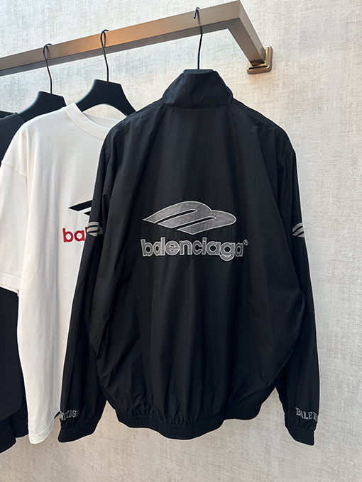 バレンシアガ Balenciaga Basketball 文字プリントのジップアップジャケットシリーズ
