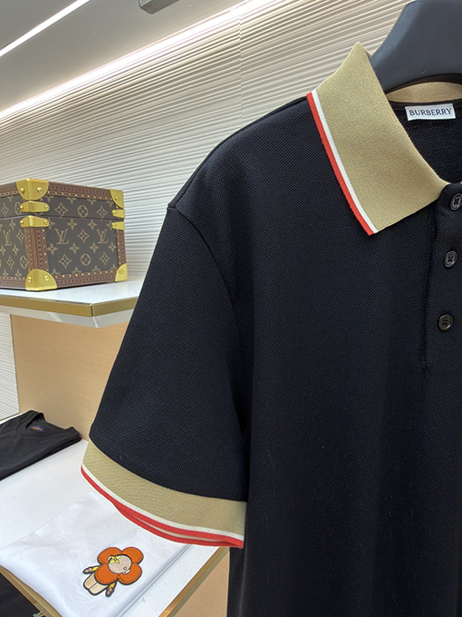 バーバリー BURBERRY レターロゴ入り半袖ポロシャツ