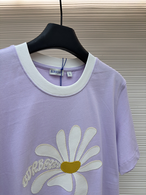バーバリー レディースデイジー刺繍入り半袖Tシャツ