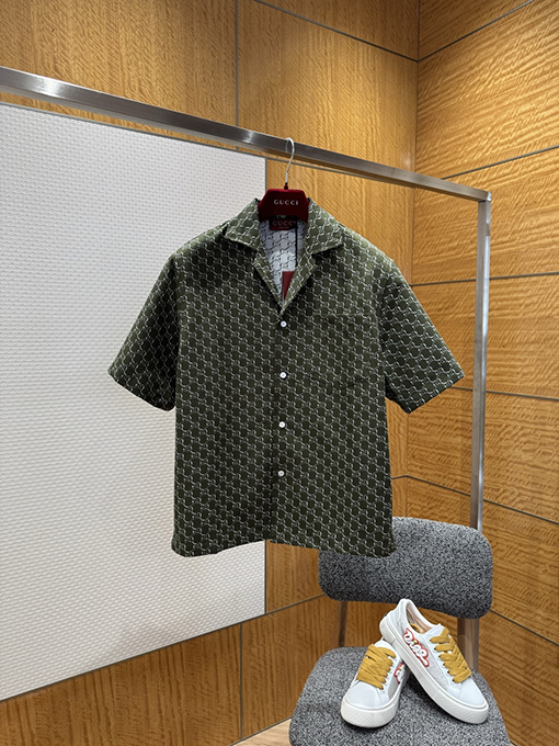 グッチ ダブルGジャカード半袖シャツ